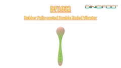 Dingfoo Sex Toy Factory DF1032 Rubber Fully-coated Double Ended Vibrator
