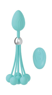 DC Charging Multiple Vibrating Anal Beads Plug IPX7 Waterproof  DF992