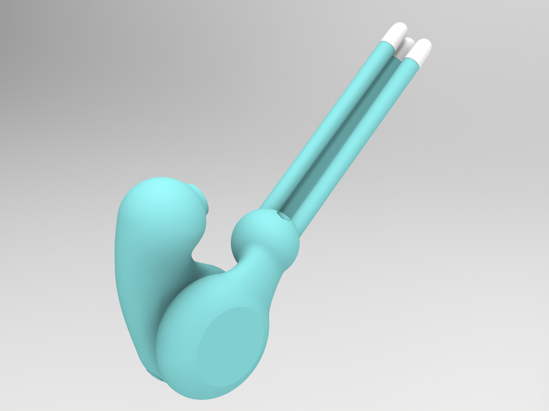 2-In-1 Detachable Clit Suction Vibrator With 4 Bendable Sticks DF1028